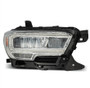 AlphaRex TRD Reflector Style LED Headlights Chrome 2023-2016 Toyota Tacoma (AHL-TT16-L-SA-LB)
