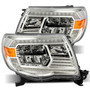 AlphaRex LUXX-Series LED Crystal Headlights Chrome - 2005-2011 Toyota Tacoma ( 880734)