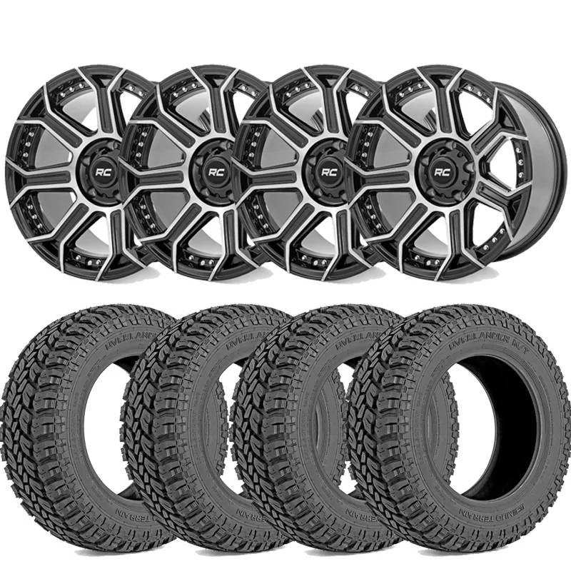 Rough Country 35X12.50R20 Tires & Rough Country 89 Series Wheel