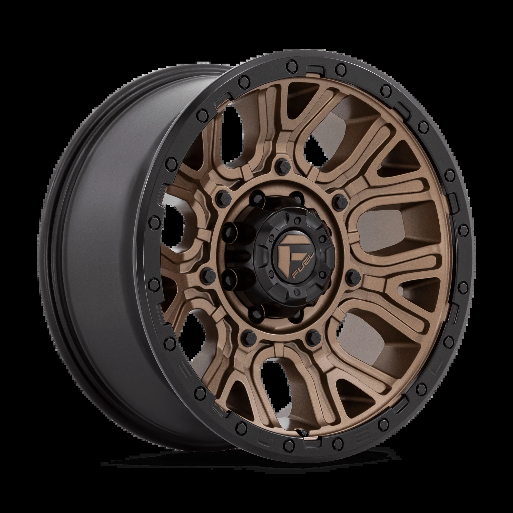 Fuel Traction Wheels Matte Bronze w/ Black Ring D826 | 2022-2026