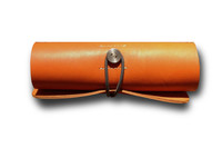Orange Ledr Tool Roll