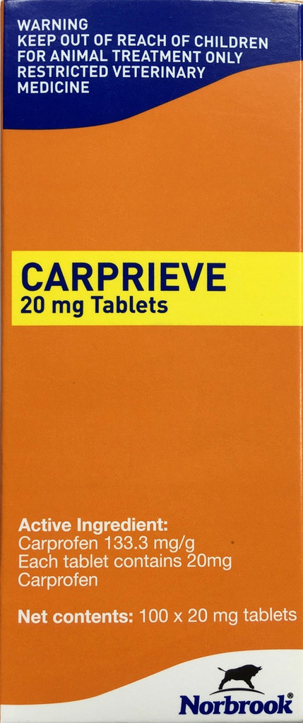 carprieve 20mg for dogs