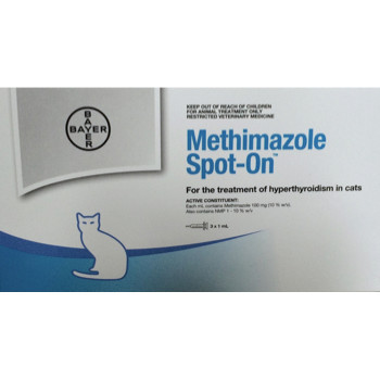 Methimazole Transdermal Gel For Cats MSO Spot-On For Cats 3×1 Ml