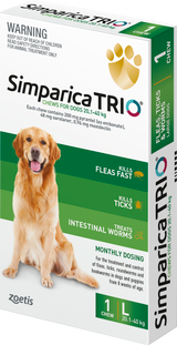 Simparica Trio for Large Dogs (20.1–40 kg)