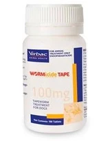 Wormicide Tape (100mg) tablets for tapeworm treatment in dogs