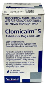 Clomicalm 5mg Tablets for Dogs & Cats