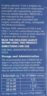 Previcox 227mg Tablets for Dogs