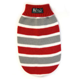 Pet One Komfyknit Dog Jumper - Striped Red