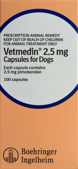Vetmedin 2.5mg Capsules for Dogs