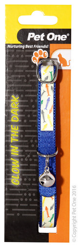 Cat Collar - Pet One Adjustable, Glow in the Dark