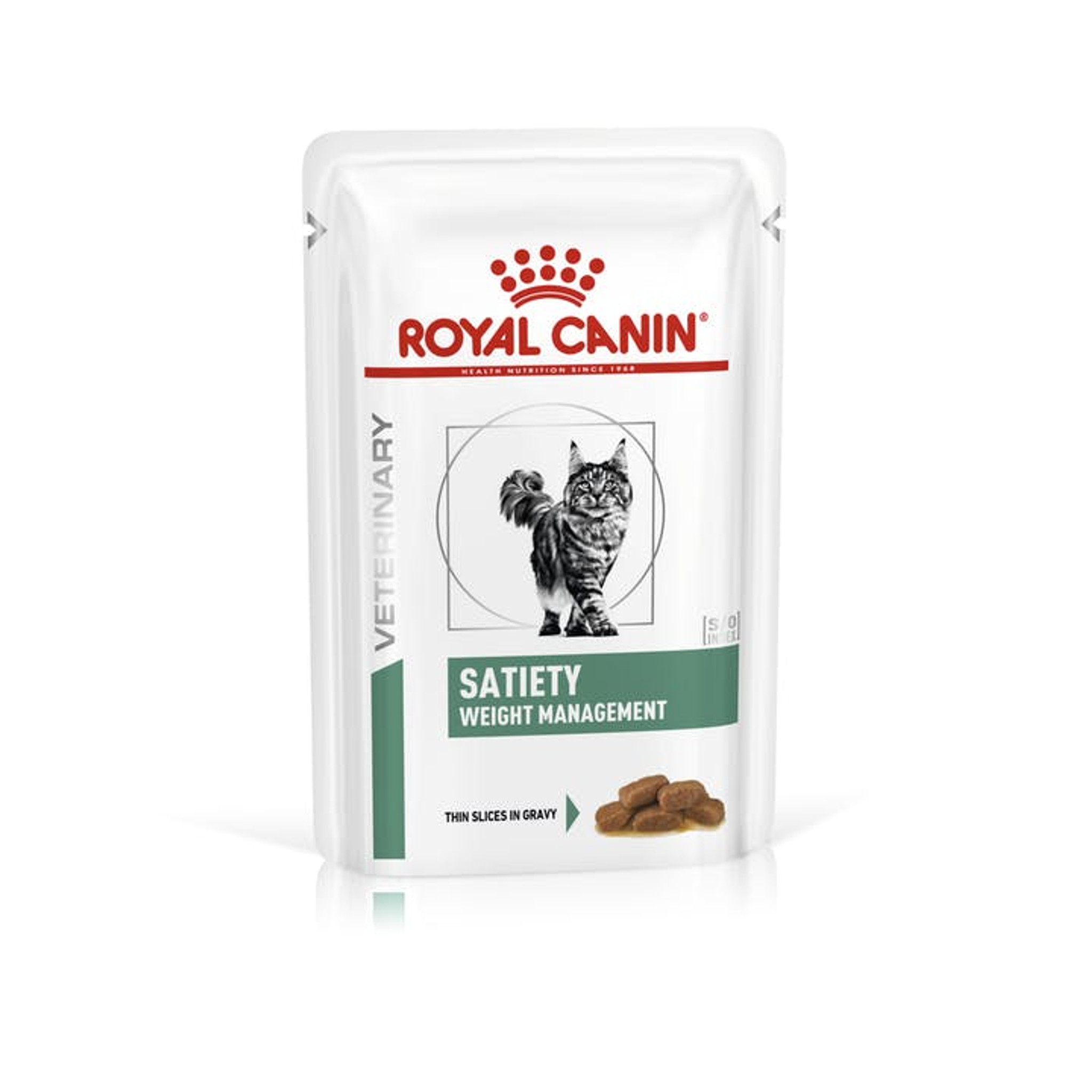 Sachets repas chat Royal Canin Veterinary Satiety Weight Management  Contenance : 12 sachets de 85 g