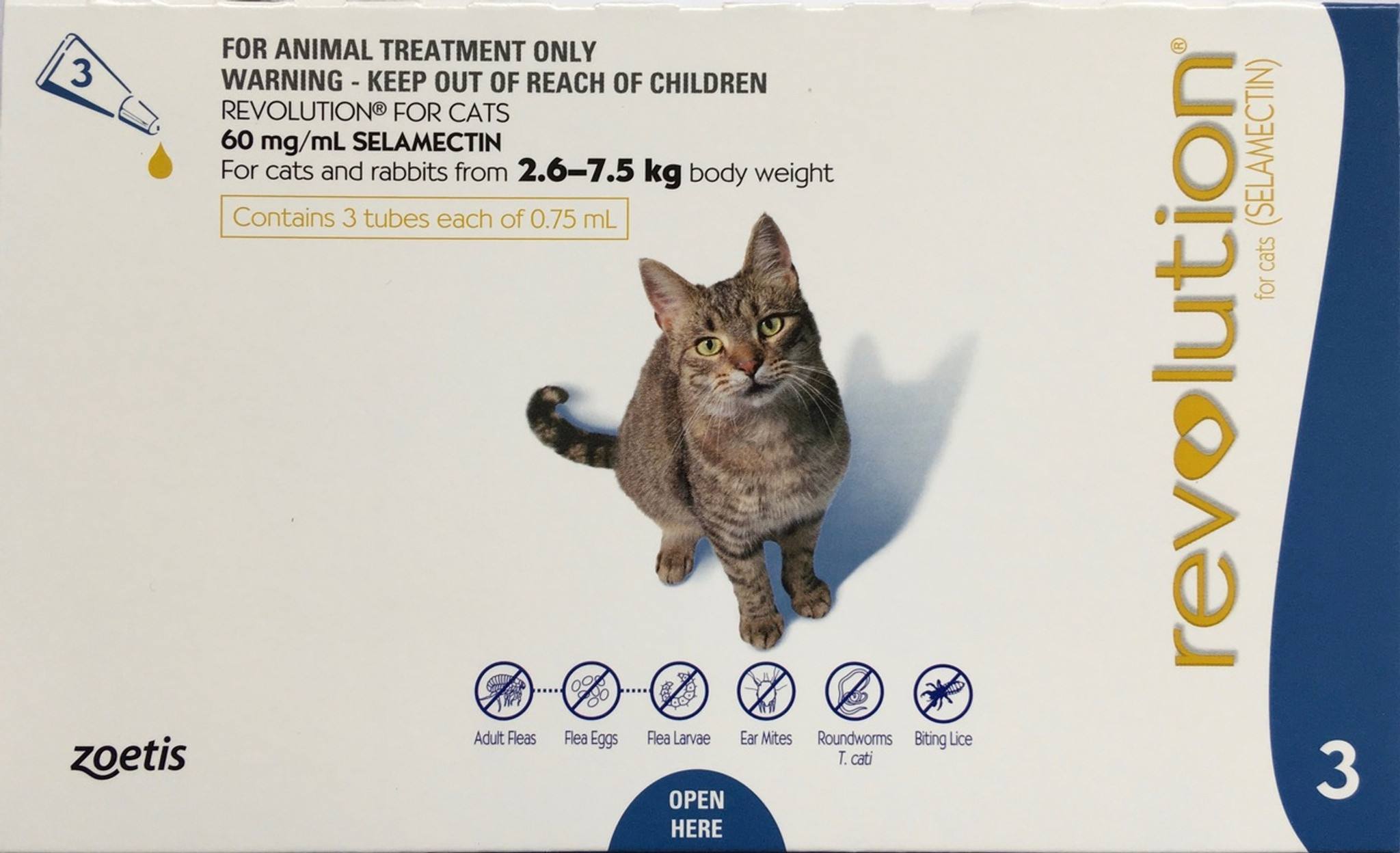 revolution cat flea meds