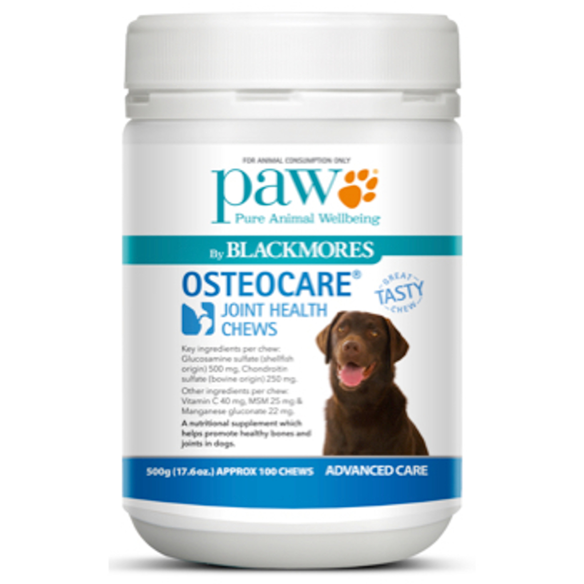 paw osteocare joint health chews 500g