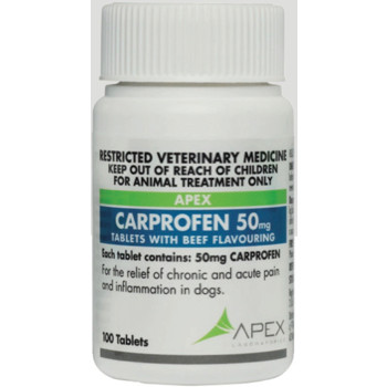 Carprofen (Apex) 50mg Tablets - Pack of 100