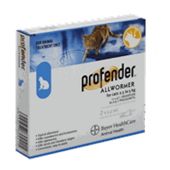 Profender Worming Spot-On for Cats 2.5–5 kg