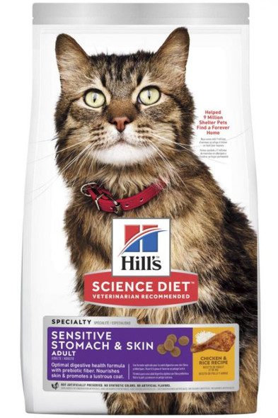 Hill's Science Diet Feline Adult Sensitive Stomach & Skin