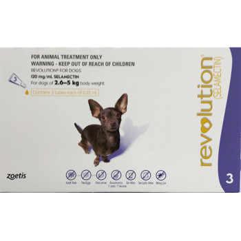 Revolution for Dogs 2.6-5 kg – 3 Pack