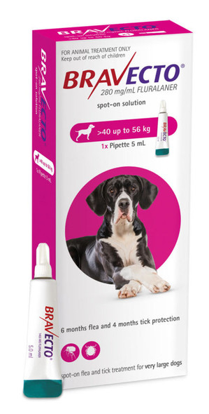 Bravecto Spot-On for Extra Large Dogs: 40 - 56kg