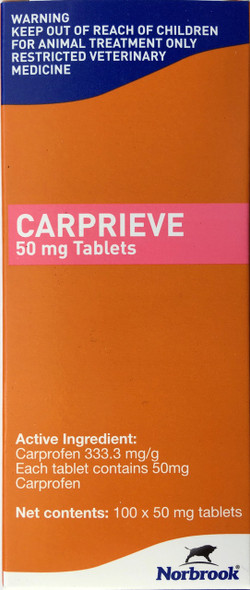 Carprieve 50mg Tablets for Dogs