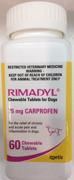 Rimadyl 75mg tablets for dogs