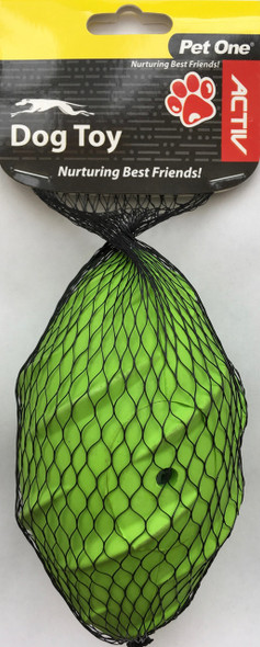 Dog Toy - Rubber Rugby Ball With Squeak