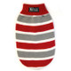 Pet One Komfyknit Dog Jumper - Striped Red