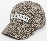 Blessed Chenille Patch Leopard Baseball Cap