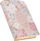Pink Floral Faux Leather Giant Print Standard-Size King James Version Bible with Thumb Index