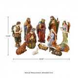 12 Piece Oversized Resin Nativity Figurine Sets