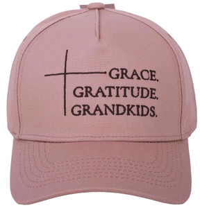 Hat – Grace Gratitude Grandkids – Pink