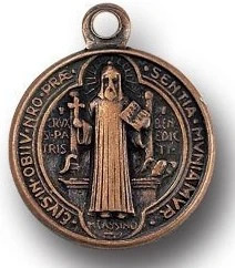 Saint Benedict Medal with Copper Antique Finish