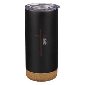 Man of God Black Stainless Steel Tumbler - 1 Timothy 6:11