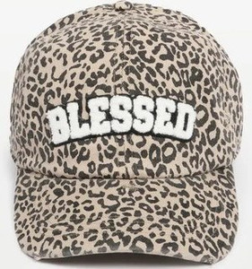 Blessed Chenille Patch Leopard Baseball Cap