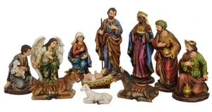 Christmas Nativity and Three Wise Men Set - 12" - 11-Piece