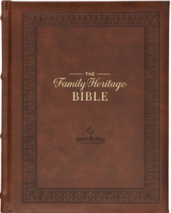 Brown Faux Leather Family Heritage Bible