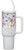 Grace White Wildflower 40 oz Stainless Steel Tumbler with Straw - 2 Corinthians 12:9