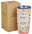 World's Greatest Mom Peach Floral Stainless Steel Travel Tumbler