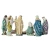 12Pcs Oversized Deluxe Blue Resin Nativity Scene Figurine Set