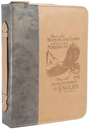 Divine Details: Bible Cover - Brown Wings of Eagles - Isaiah 40:31