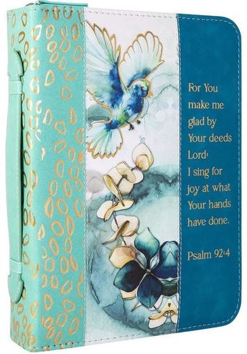 Divine Details: Bible Cover - Watercolor Flower Bird