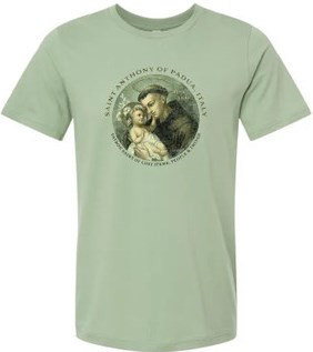 Saint Anthony of Padua | Patron Saint of Lost Items, People & Things Unisex Tee