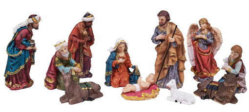 Christmas Nativity and Three Wise Men Figurine Set - 20" - 11-Piece