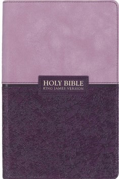 Two-Tone Purple Giant Print Standard Size King James Version Bible