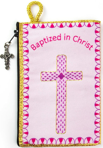 Rosary Pouch - Baptized in Christ Girls