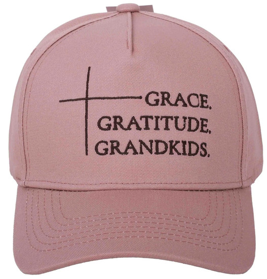 Hat – Grace Gratitude Grandkids – Pink