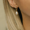 Amelia pearl on hoop earring