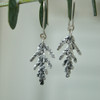 Cedar charm earrings