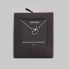 Sagittarius white gold constellation necklace