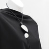  IO long necklace-rhodium