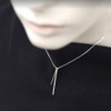 Tine necklace-silver and gold